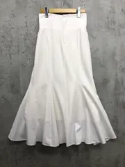 Swingle スウィングル 07-2412107067 ハイウエスト デザイン マーメイド スカート sizeM/白 ■■ レディース