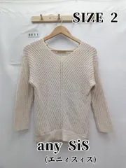 6811　any SiS(エニィスィス)　ラメ入りトップス　M