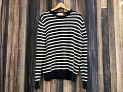 Ron Herman x DEMYLEE ロンハーマンxデミリー コットンボーダーニット ネイビー/ホワイト  M 