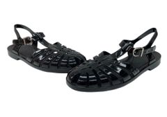 【極美品】GUCCI グッチ ラバー グルカサンダル GGロゴ 黒6（25.0） 極美品】GUCCI グッチ ラバー グルカサンダル GGロゴ 黒6（25.0