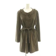 ギャラリービスコンティ GALLERY VISCONTI シャツワンピース 3 茶色 ブラウン ミニ丈 /AG ■OS