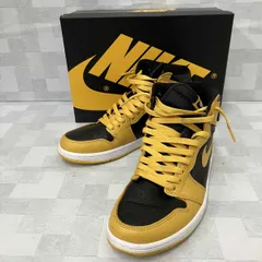 NIKE ナイキ スニーカー 箱有り AJ1RETRO HI OG 555088 701 ブラック イエロー 26cm