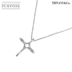 ティファニー TIFFANY&CO. インフィニティ クロス ネックレス 40cm Pt プラチナ Necklace 90310443