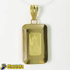 【K24 スイスクレジット K18枠 ペンダントトップ】約8.9g クレディ スイス ガラスケース 純金 インゴット 18金イエローゴールド 中古 逸品質屋 丸高 甲子園店 23r173-1