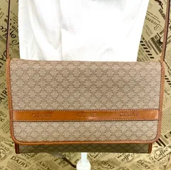 セリーヌ ショルダーバッグ ポシェット ホワイトマカダム ポーチ GA365