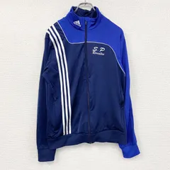 古着 used　00s　adidas　アディダス　トラックジャケット/ジャージ　パフォーマンスロゴ　ヴィンテージ　紺　ネイビー　Mサイズ【値引き交渉OK！】