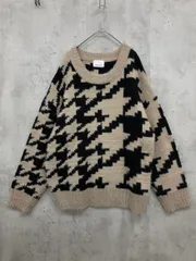 EGOIST エゴイスト 柄 もこもこ ワイド ニット セーター ベージュ ◆■ レディース