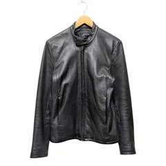 GISTAR DE FUGA ゴスタール ジフーガ シングルライダースジャケット レザーブルゾン ブラック サイズ 46 ※補色あり