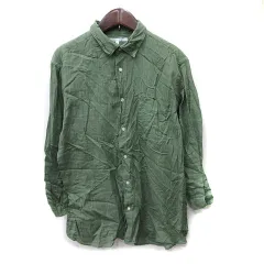 アーバンリサーチ ドアーズ URBAN RESEARCH DOORS シャツ 七分袖 L 緑 カーキ /YI