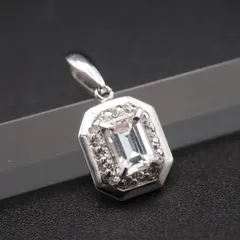 Q478 ダイヤモンド風 SILVER刻印 ペンダント トップ デザイン シルバー チャーム ヘッド