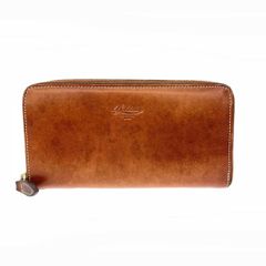 未使用 ボルドリーニセレリア ラウンドジップ レザー長財布 イタリア製