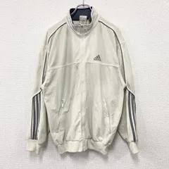 古着 used　90s　adidas　アディダス　ベロアトラックジャケット/ジャージ　パフォーマンスロゴ　ヴィンテージ　白　ホワイト　Mサイズ【値引き交渉OK！】