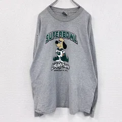 古着 used　90s　BAYSIDE　長袖Tシャツ/ロンT　カレッジタイプ　ヴィンテージ　灰色　グレー　XLサイズ【値引き交渉OK！】