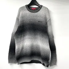 【中古】Supreme 22AW Gradient stripe sweater サイズM ブラック×グレー セーター ニット シュプリーム[17]