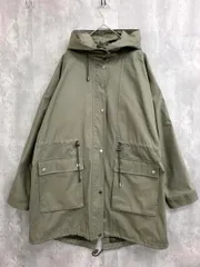 ZARA ザラ 6318/021/507 LONG HOODED PARKA ジャケット sizeM/カーキグレー ■■ レディース