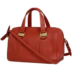 【在庫一掃】 サルヴァトーレフェラガモ Salvatore Ferragamo ヴァラ ハンドバッグ 2WAY ショルダーバッグ ハンドバッグ レザー レッド レディース 【中古】