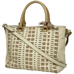 【在庫一掃】 サルヴァトーレフェラガモ Salvatore Ferragamo ヴァラリボン ハンドバッグ 2WAY ショルダーバッグ ハンドバッグ レザー アイボリー レディース 【中古】