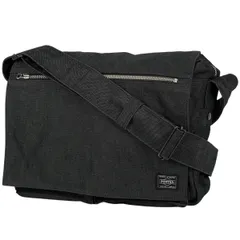 【在庫一掃】 ポーター PORTER スモーキー ショルダーバッグ メッセンジャー SMOKY ショルダーバッグ キャンバス ブラック メンズ 【中古】