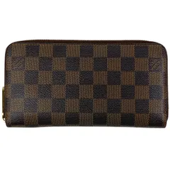 【在庫一掃】 ルイ・ヴィトン Louis Vuitton ジッピー ウォレット 札入れ 小銭入れ ラウンドファスナー ラウンドジップ 長財布 ダミエ ブラウン N60015 レディース 【中古】