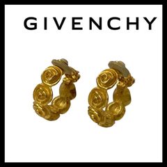 Givenchy ロゴ入りゴールドトーン フープピアス - メルカリ