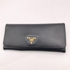 人気✨プラダ 長財布 サフィアーノレザー 1MH132 ゴールド金具 本革 黒