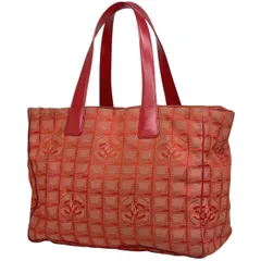 【在庫一掃】 シャネル CHANEL ニュートラベルライン トート MM ココマーク ショルダーバッグ トートバッグ ナイロンジャガード レッド A15991 レディース 【中古】