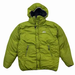 ミレー ダウンジャケット メンズ Sサイズ ブラック ライトグリーン リバーシブル アウトドア 