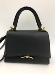 CHARLES & KEITH チャールズアンドキース 50270807 ハクスリーメタリック プッシュロックトップ ハンド バッグ 黒 ■■ レディース
