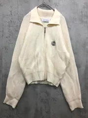 美品 nick&nicole ニックアンドニコル 刺繍 クロップド丈 ジップ ニット セーター アイボリー ◆■ レディース