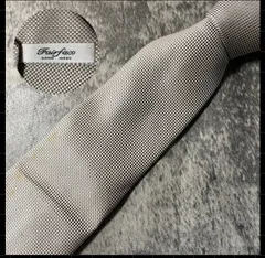 Fair fax シルバー シルク ネクタイ[MSE171]