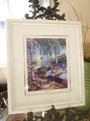 水彩画　英国式庭園　額縁付き　SHO 水彩画 英国式庭園 額縁付き SHO - メルカリ