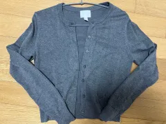 H&M グレーカーディガン（実際に着用2回）