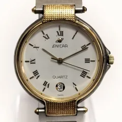 ENICAR メンズ腕時計 クオーツ 32mm デイト付 スイス製のサムネイル