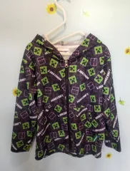 マインクラフト　フード付きジップパーカー　130㎝