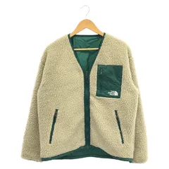 【中古】THE NORTH FACE リバーシブルエクストリームパイルジャケット　サイズS　緑 ザノースフェイス[91]