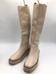 Lucida ルシーダ ストレッチ ロング ブーツ size39/ベージュ ◆■ レディース