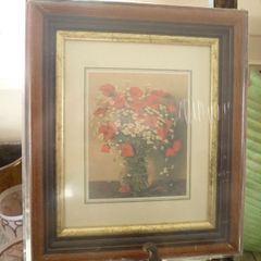 横田善夫(Yoshio Yokota）油彩画（点描画） 花瓶の花 - メルカリ