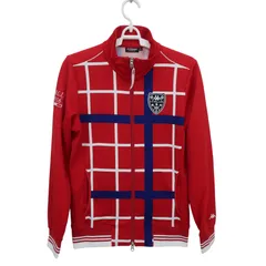 【美品】Kappa(カッパ) フルジップジャケット 赤 レディース L ゴルフウェア 2601-0614 中古