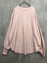 Ungrid アングリッド 112512731301 スリーブボリュームワッフルロングスリーブ Tシャツ sizeF/ピンク ■■ レディース