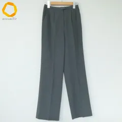 #a レリアン Leilian パンツ 9 グレー スラックス センタープレス レディース [940060] k01