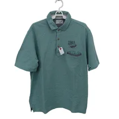 【美品】Crocodile(クロコダイル) ポロシャツ 緑系 メンズ LL ゴルフウェア 2512-1066 中古