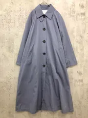 NATURAL BEAUTY BASIC ナチュラルビューティーベーシック 017-1252970 キュプラ混バルマカーン コート sizeS/ブルー ■■ レディース