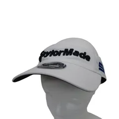 【美品】TaylorMade(テーラーメイド) サンバイザー 白 メンズ フリーサイズ ゴルフ用品 2602-0170 中古