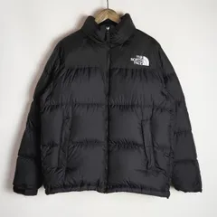 国内正規 THE NORTH FACE ザ・ノースフェイス ND92335 Nuptse Jacket ヌプシ ロゴ刺繍 フード入り WZIPUP ダウン ジャケット 黒 L 543Q♪