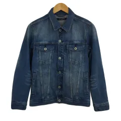 ナノユニバース nano universe ジャケット デニム Gジャン 長袖 S 紺 ネイビー
