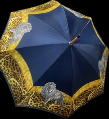 ジャン　フランコ　フェレ　GIANFRANCO FERRE 雨傘　ヒョウ柄　ライオン　　　　…e.s