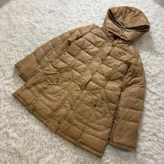 【アウターSALE】BURBERRY BLACK LABEL （バーバリーブラックレーベル） ノバチェック ダウンフェザー混 ダウンジャケット ダウンコート フード付き 40 レディースLサイズ