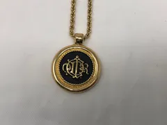 ◆クリスチャンディオール Dior ネックレス　エンブレム　ゴールド系　CD　本体のみ　中古◆20327★