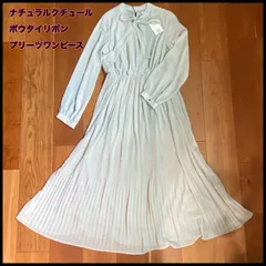 新品タグ付き⭐︎セレモニー対応可 / ボータイリボンプリーツワンピース