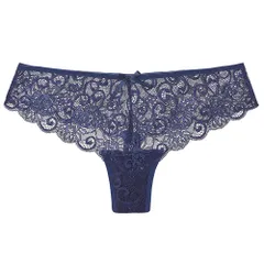 Tバック ショーツ レディース セクシー 透ける 総レース フルレース 幅広サイドレース リボン 伸縮 柔らか 美尻 透け エレガント 大人 下着 ランジェリ 9082